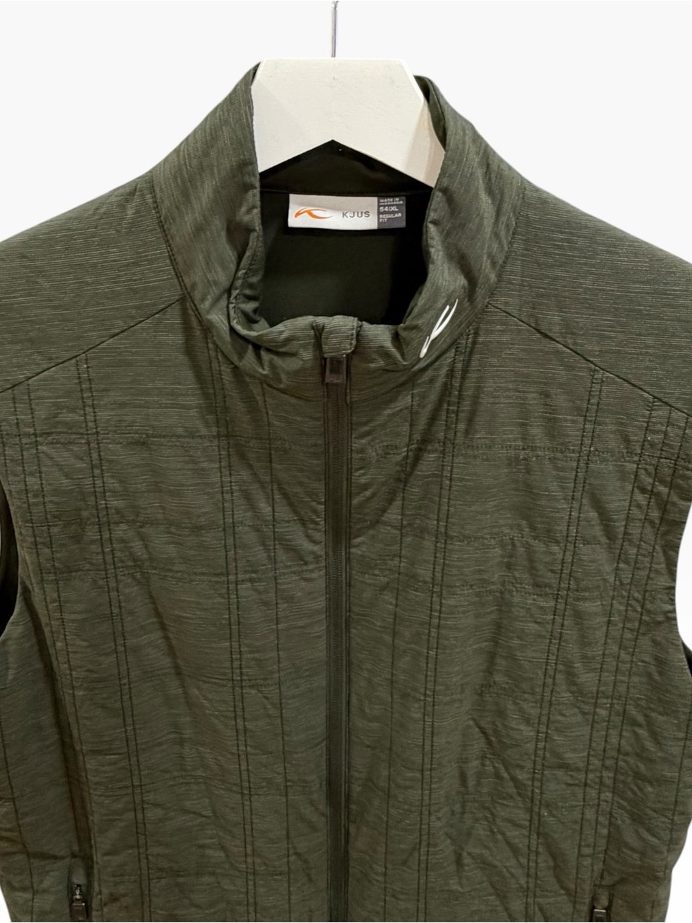 KJUS Men Rowan Insulated Quilted Vest Green Size XL Golf Outerwear - Picture 3 of 10